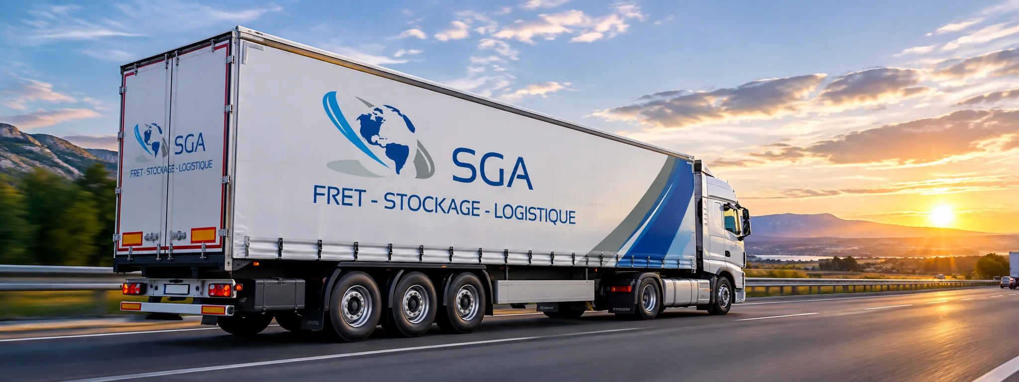 Camion de transport routier SGA Groupe